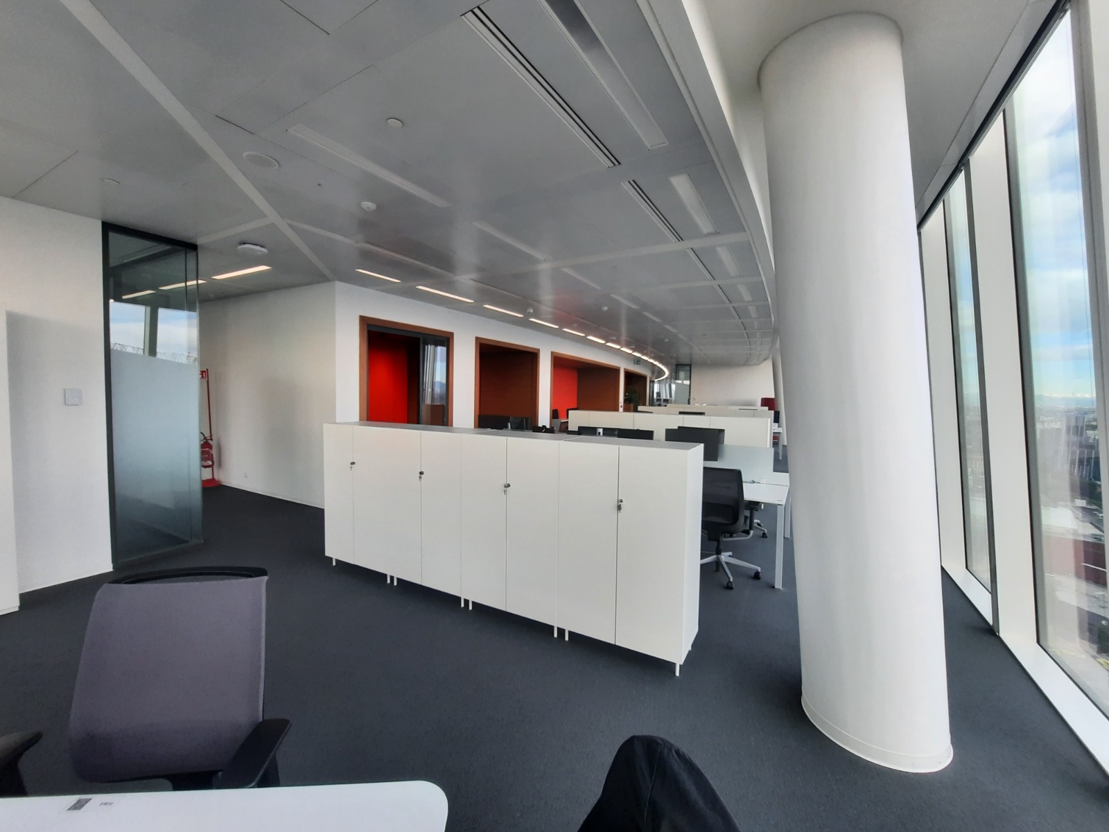 PwC office empty flor